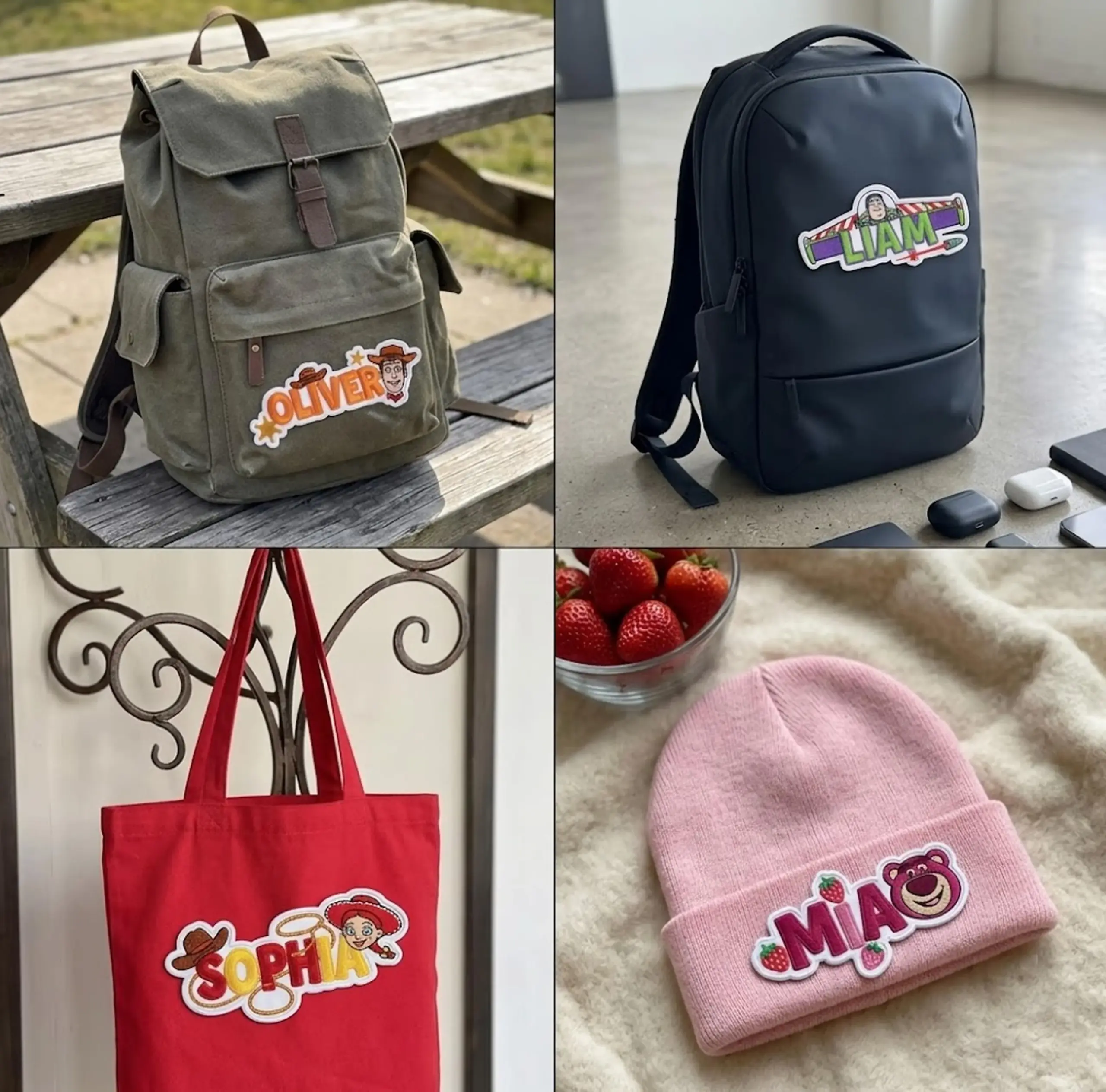 Personalized Toy Story Embroidered Patches Set - Image 2