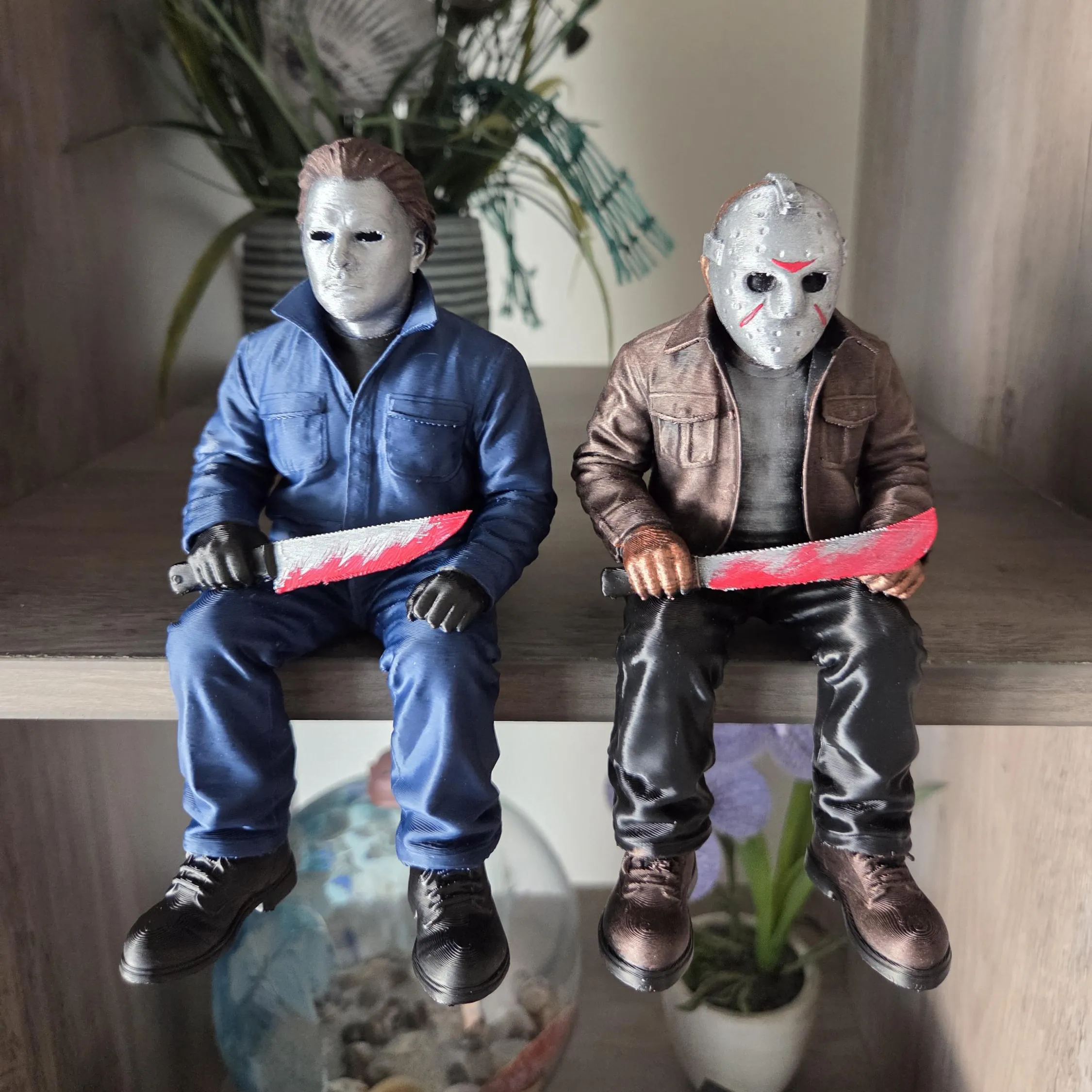 Jason Michael Freddy Horror Shelf Sitter 3D Figures - Image 2