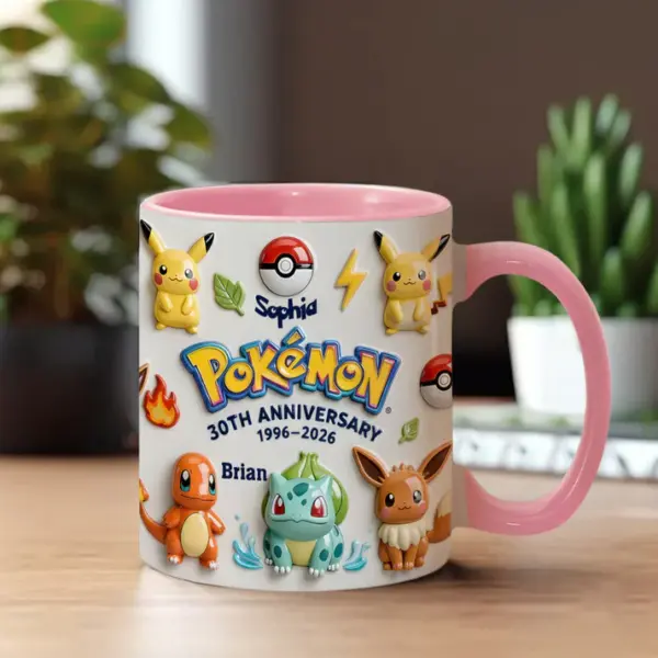 Personalized Pokemon Anniversary Mug -THK123510 - Image 4