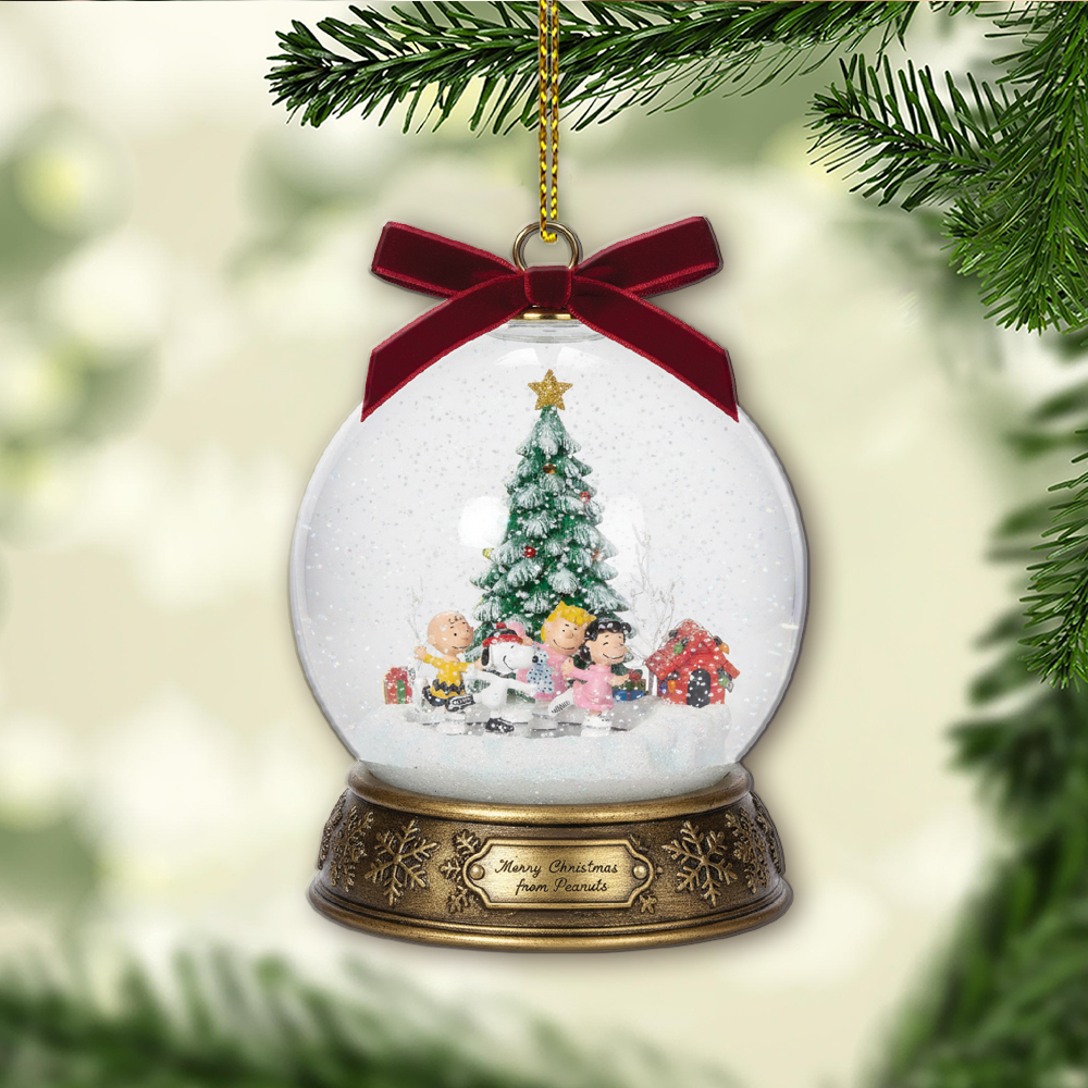 Peanuts Skatepond Musical Christmas Ornament