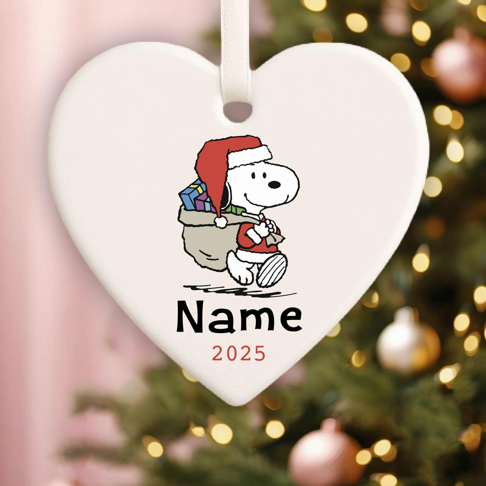 Personalized Snoopy Christmas Ornament 2025 - Image 4