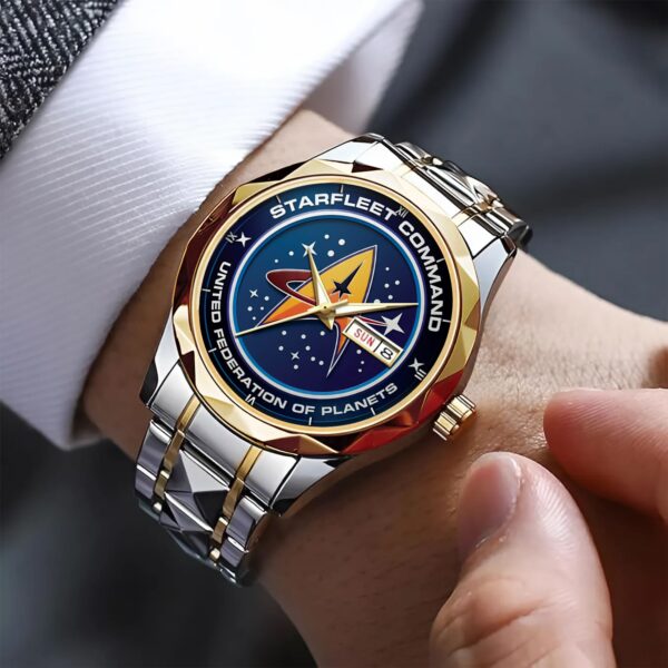 Starfleet Command United Federation Of Planets Alloy Luxury Quartz Watch - Image 5