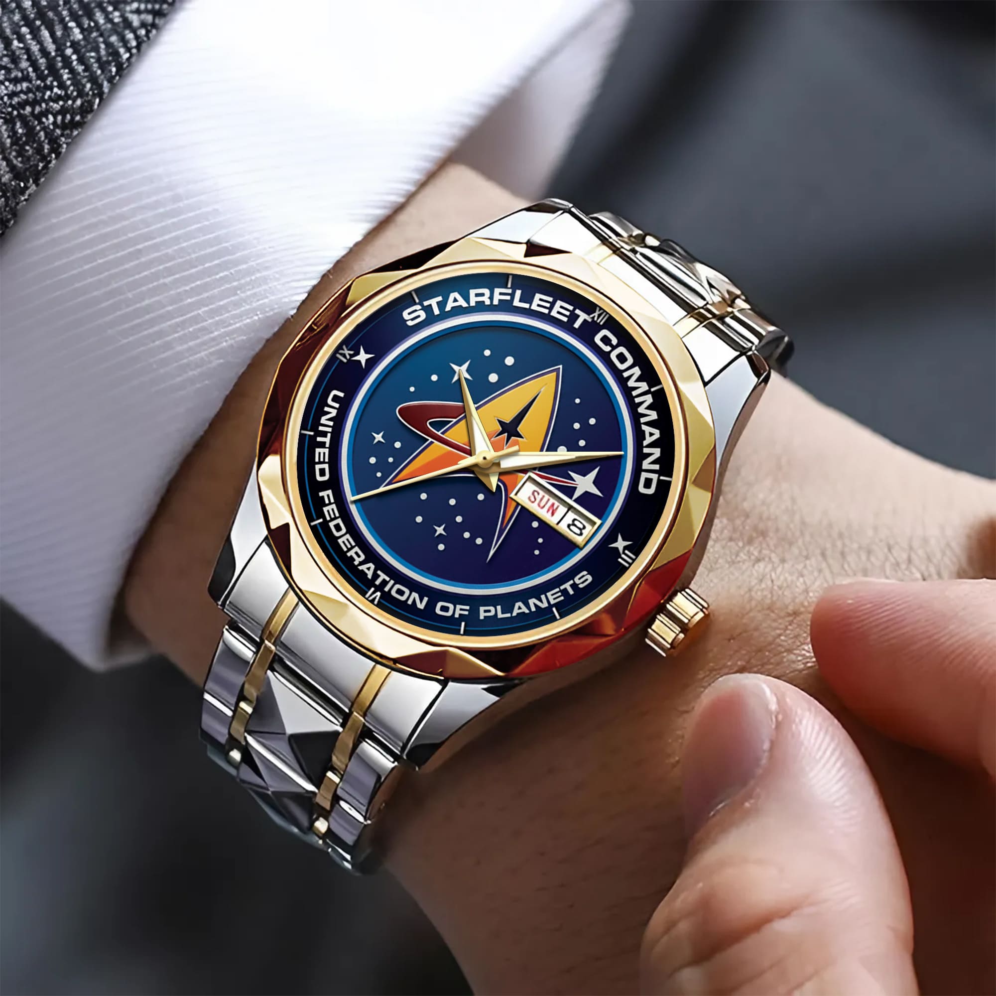Starfleet Command United Federation Of Planets Alloy Luxury Quartz Watch - Image 5
