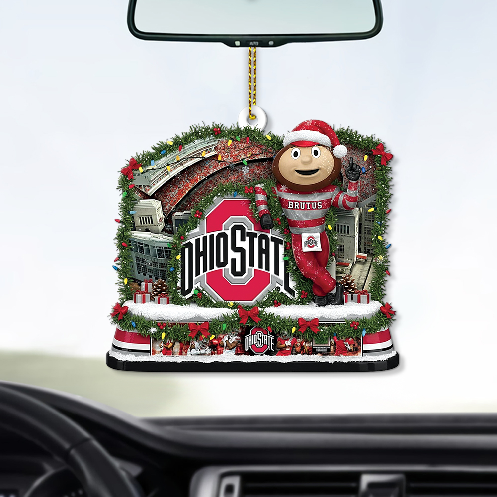 Ohio State Light-Up Christmas Ornament - Image 6
