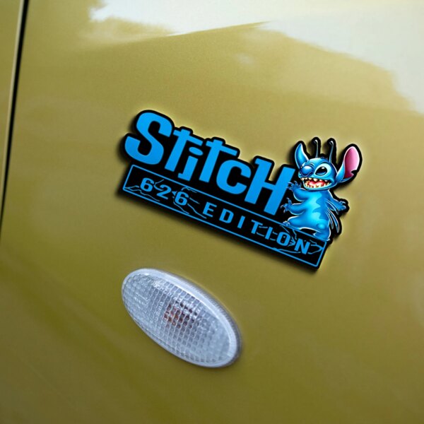 Stitch Experiment 626 Edition 3D Inlayed Car Name - Image 3