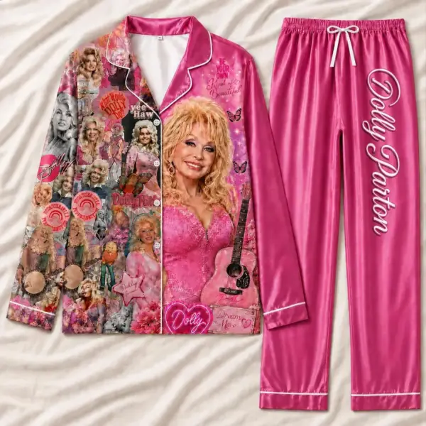 Dolly Parton Pink Pajama Set-THK136329