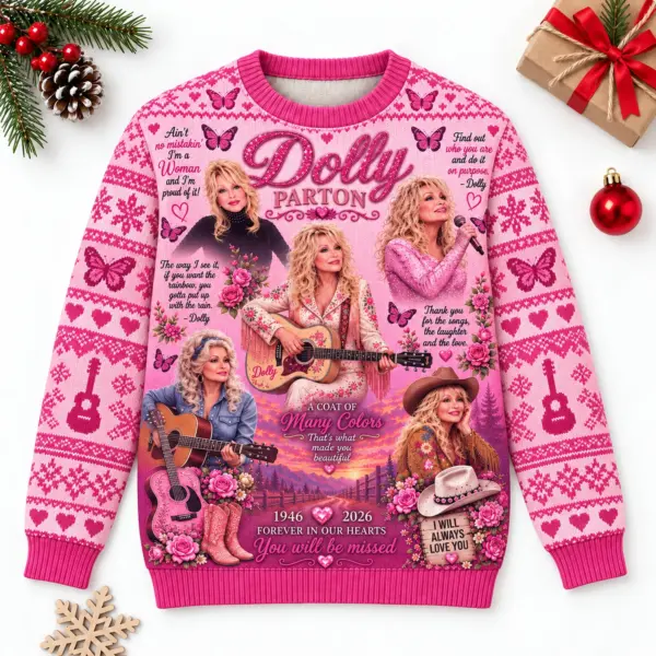 Dolly Parton Memorial Ugly Sweater-THK136326
