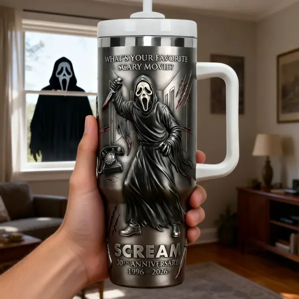 Personalized Scream 30th Anniversary 40oz Stanley Tumbler - Image 3