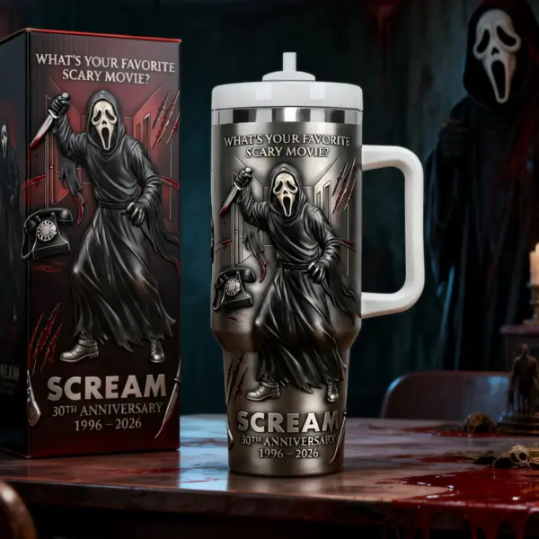 Personalized Scream 30th Anniversary 40oz Stanley Tumbler