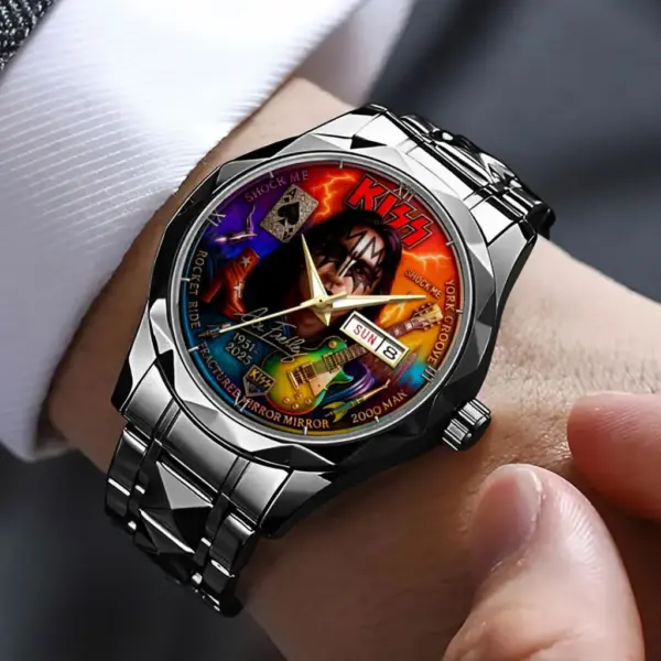 KISS x Ace Frehley Alloy Luxury Quartz Watch – 116866 - Image 3