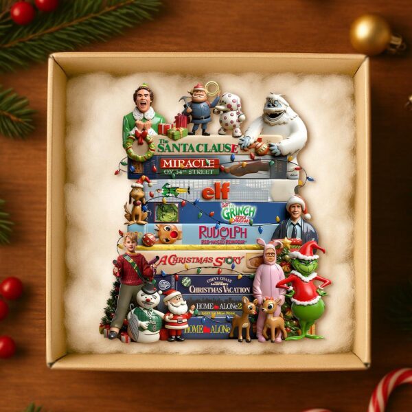Alternative view of 90s Movie Retro Christmas Ornament 2D Flat