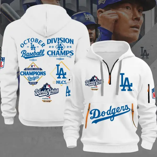 Los Angeles Dodgers 2D Quarter Zip Hoodie - THK117367