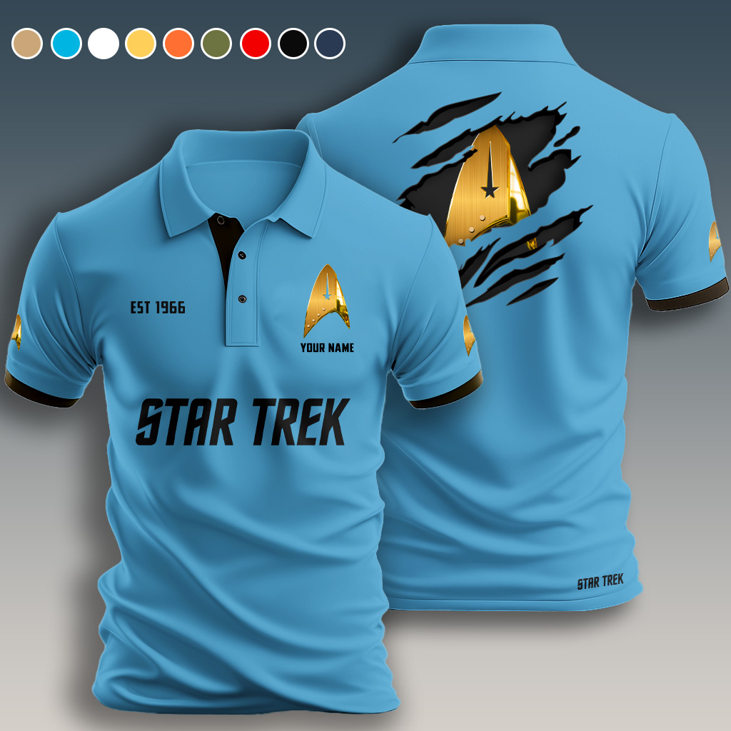 Personalized Star Trek Polo Shirt - Image 3