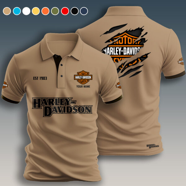 Personalized Harley Davidson Polo Shirt - Image 5