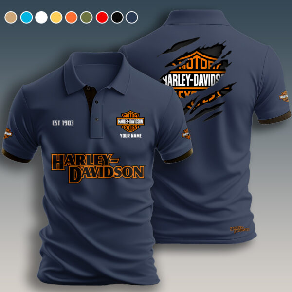 Personalized Harley Davidson Polo Shirt - Image 6