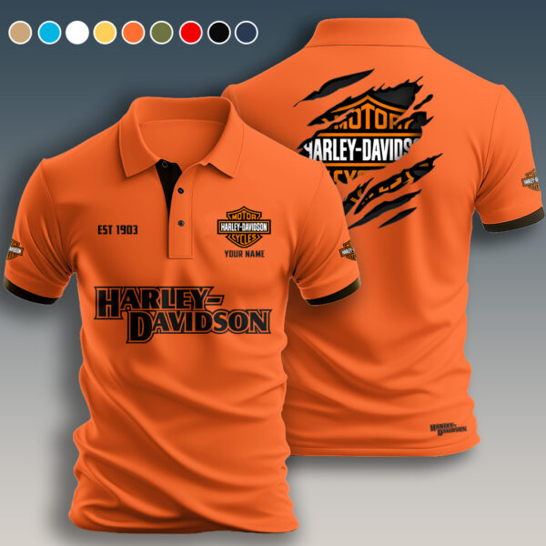 Personalized Harley Davidson Polo Shirt - Image 7
