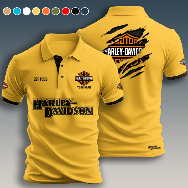 Personalized Harley Davidson Polo Shirt - Image 9