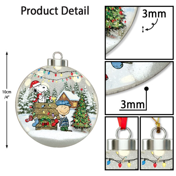 Snoopy And Charlie Brown Christmas Ornament - Image 8