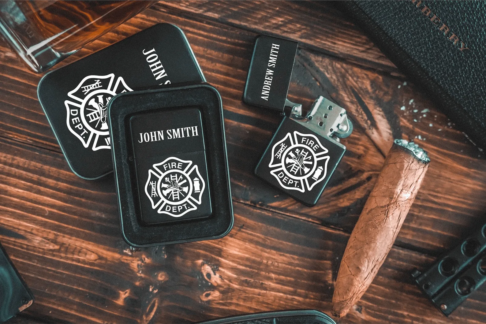 Personalized Firefighter Gift Zippo Lighter