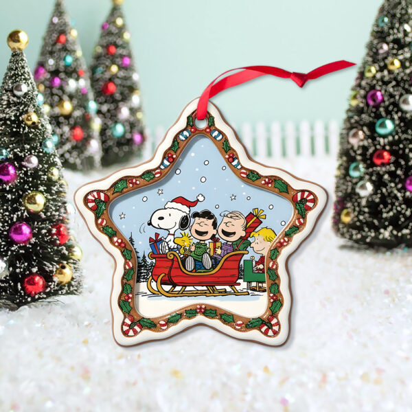 Alternative view of Snoopy And Friends Snow Christmas Ornament