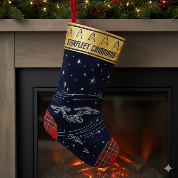 Alternative view of Personalized Star Trek Christmas Stocking
