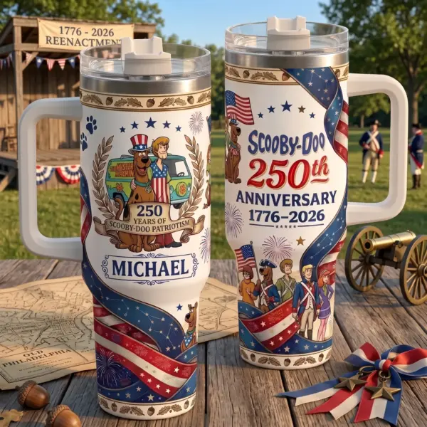 Alternative view of Personalized Scooby-Doo 250 Years of America 40oz Stanley Tumbler