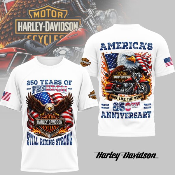 Premium Harley Davidson 250th Anniversary 3D Apparel