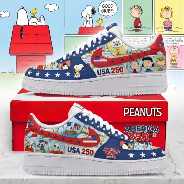 Snoopy 250 Years of America Air Low-Top Sneakers Shoes-THK131779
