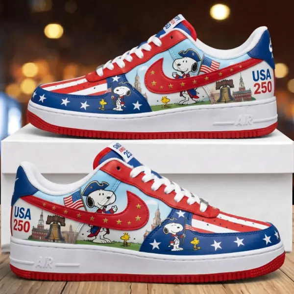 Snoopy 250 Years of America Air Low-Top Sneakers Shoes-THK131770