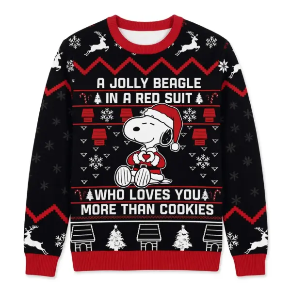 Snoopy Loves You More Than Cookies Ugly Sweater