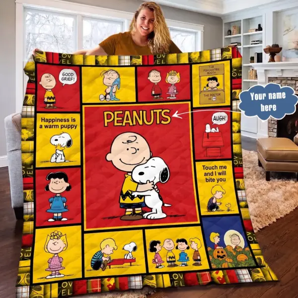 Snoopy and Friends Fleece Blanket-THK136185