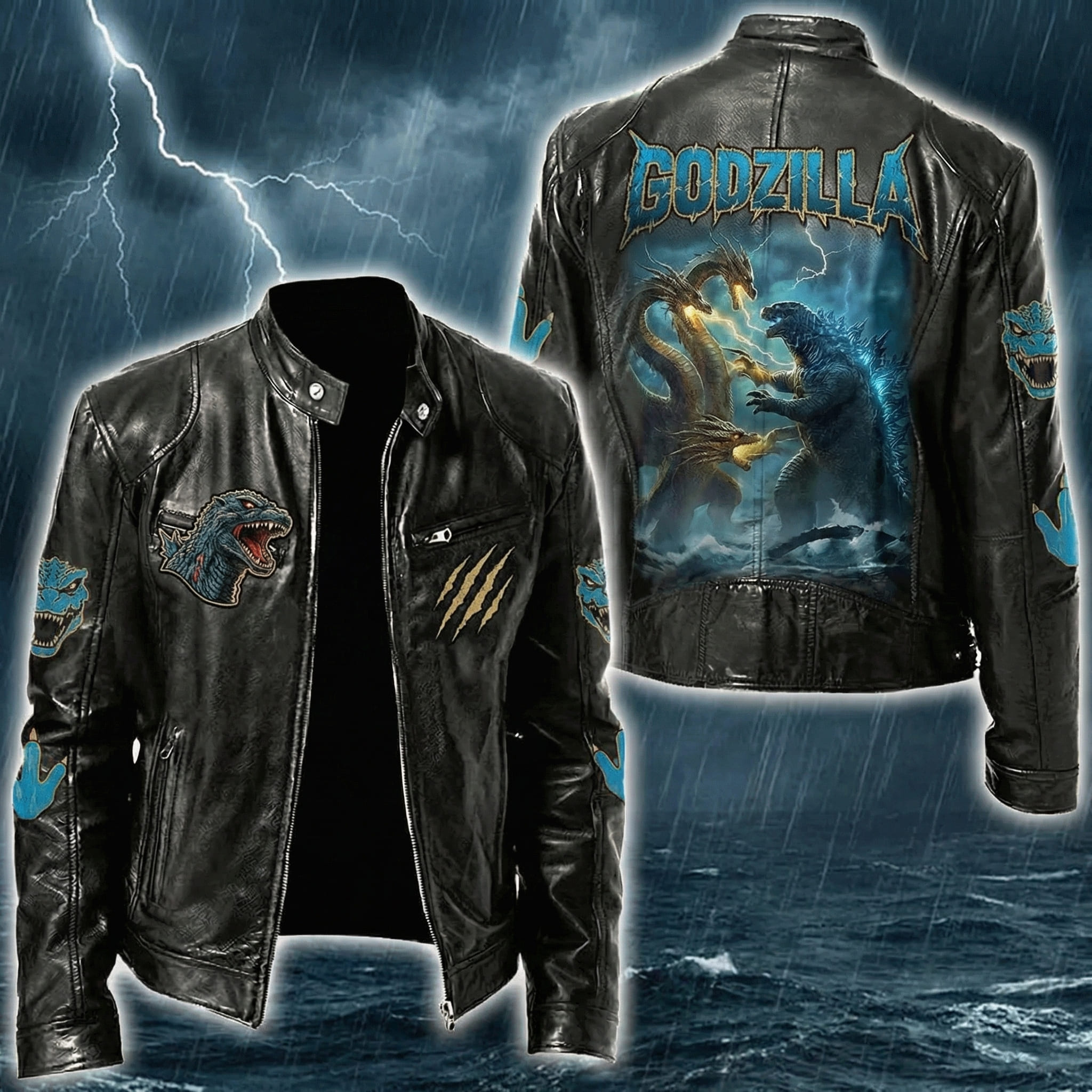 Godzilla Classic Leather Jacket - THK126345