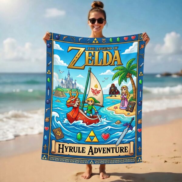 The Legend of Zelda Beach Towel - Image 4