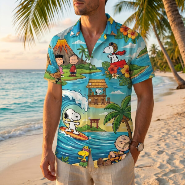 Snoopy Summer Vibes Hawaiian Shirt - THK126786 - Image 3