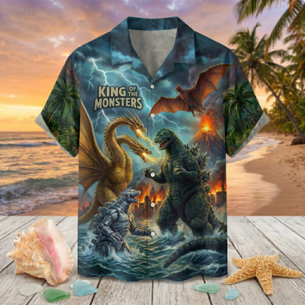Godzilla Hawaiian Shirt - THK127147 - Image 4