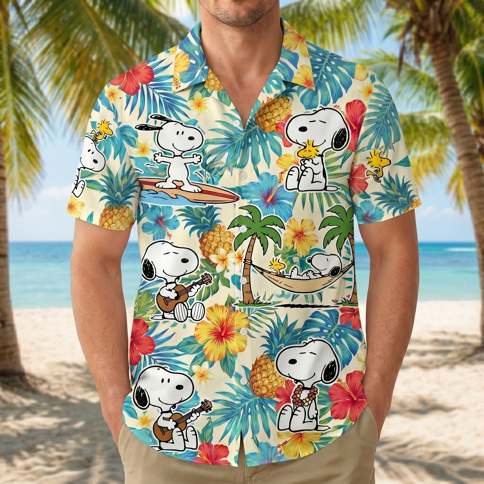 Snoopy Hawaiian Shirt - THK127170 - Image 2