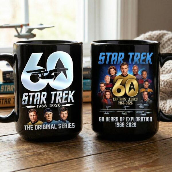 Alternative view of Star Trek 60th Anniversary Mug - THK126360