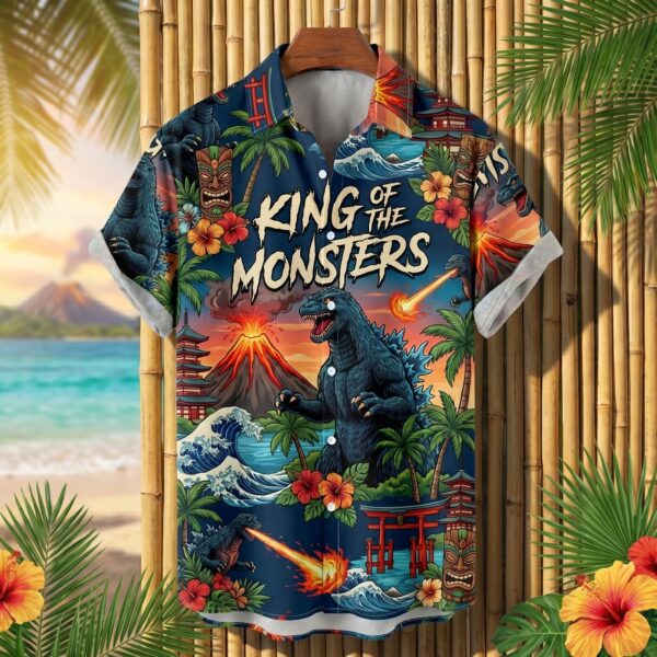 Godzilla Hawaiian Shirt- THK126739 - Image 5