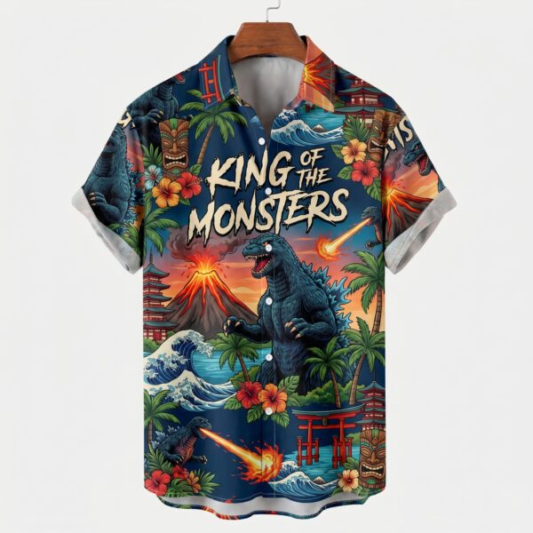 Godzilla Hawaiian Shirt- THK126739 - Image 4