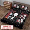 Personalized Jack and Sally The Nightmare Before Christmas Quilt Bedding Set