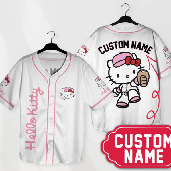 Personalized Hello Kitty Baseball Jersey