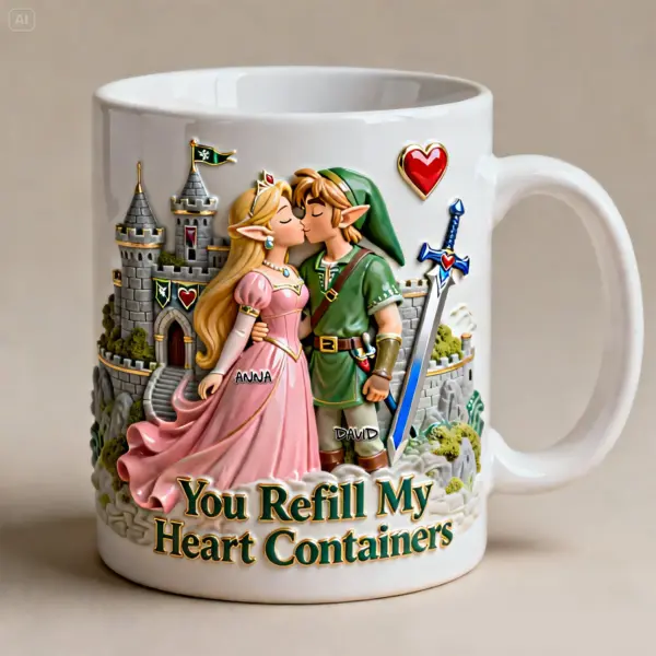 Fantasy Adventure Couple Coffee Mug - Personalized Gifr For Couples - Image 5