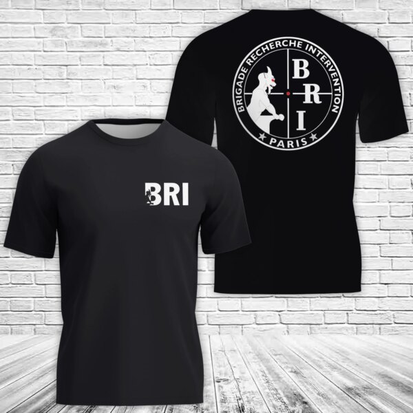 Search and Intervention Brigade (Brigade de recherche et d'intervention (BRI)) 3D T-Shirt
