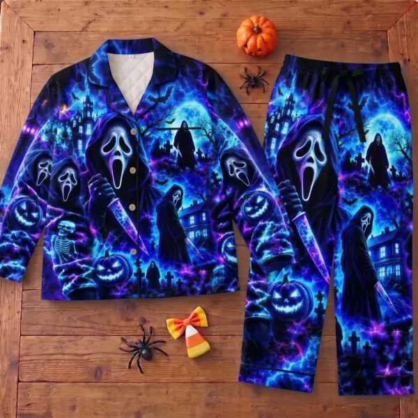 Ghostface Scream Halloween Pajama Set