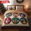 Personalized Mickey & Friends Christmas Quilt Bedding Set-THK136588