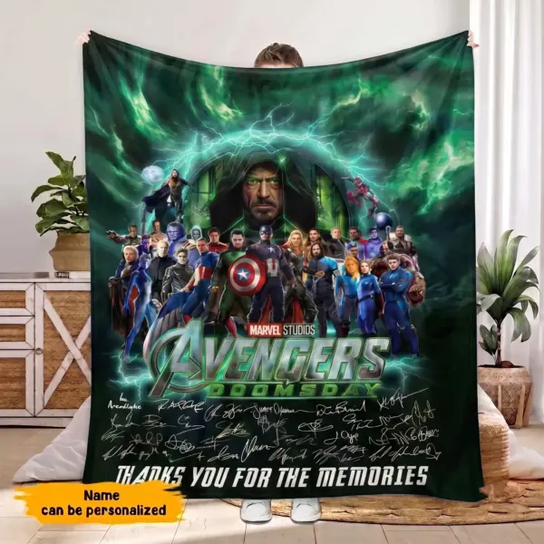 Personalized Avengers Doomsday Fleece Blanket-THK136696