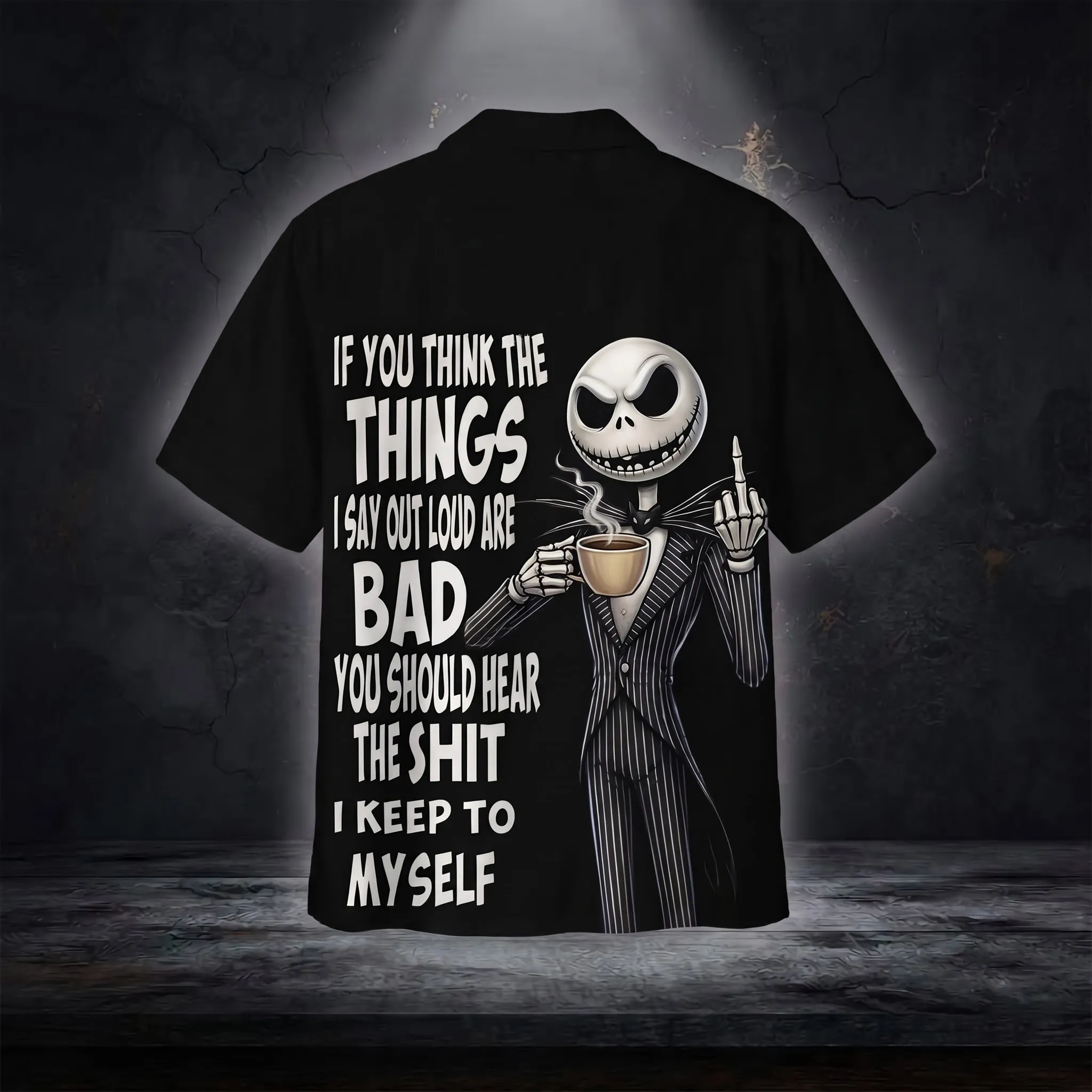 Jack Skellington funny Hawaiian Shirt-THK136948 - Image 2