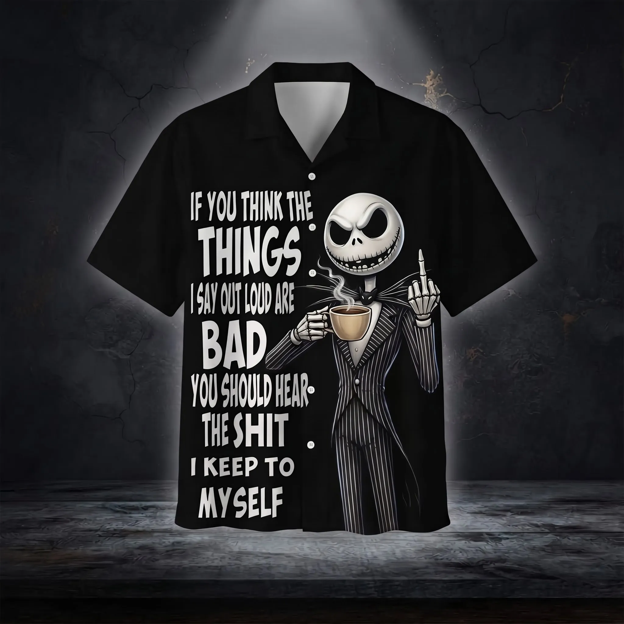 Jack Skellington funny Hawaiian Shirt-THK136948