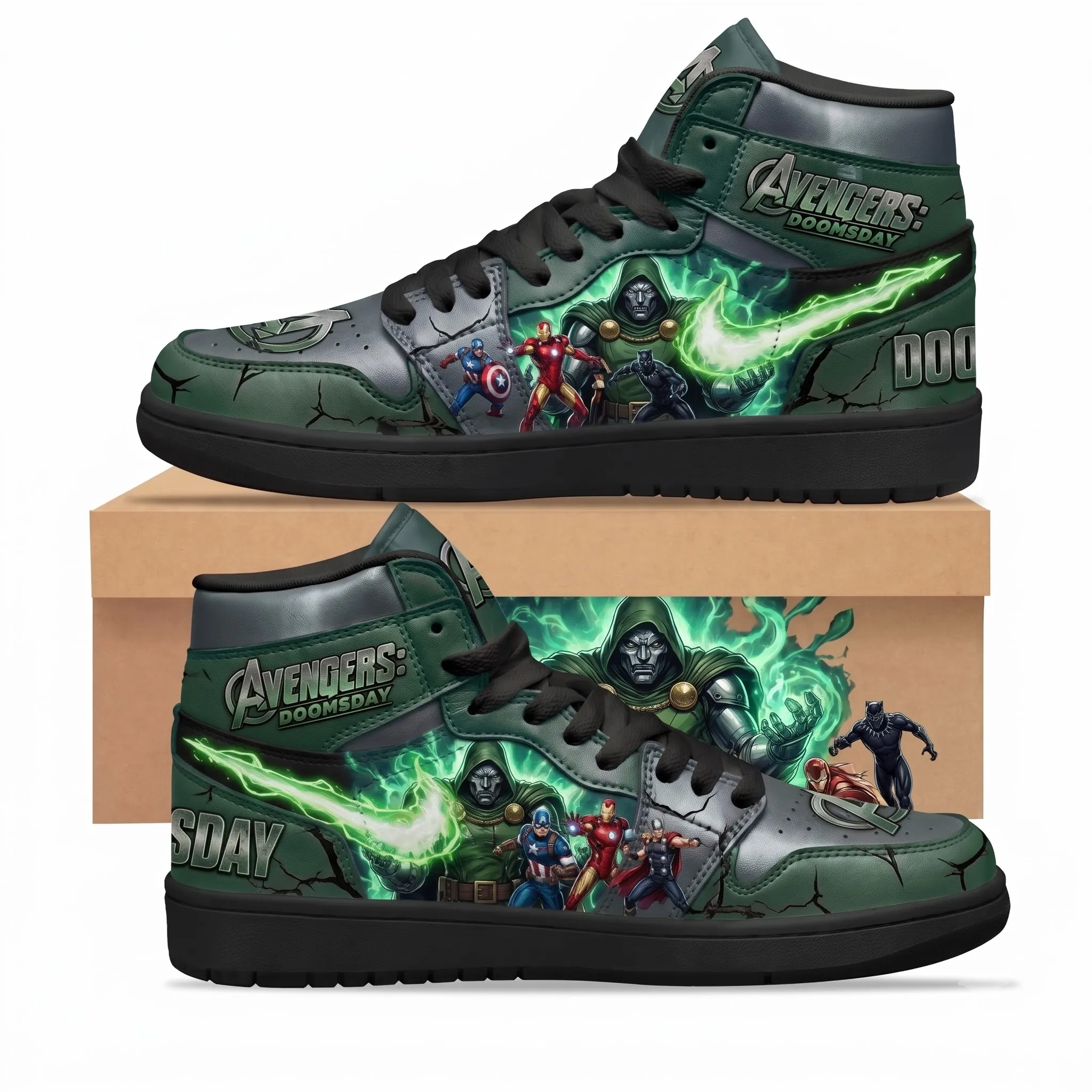 Avengers Doomsday Air Jordan High Top Shoes-THK136892 - Image 2