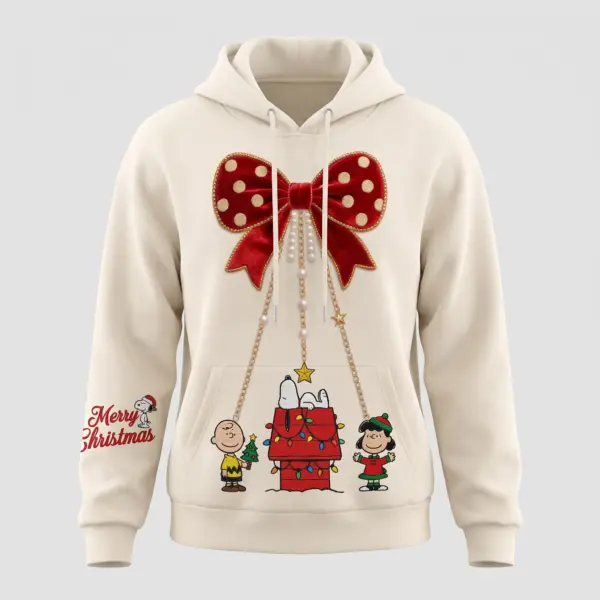Alternative view of Snoopy's Merry Christmas Hoodie And Leggings-THK136866